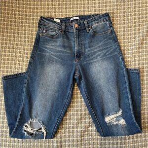 Dear John Classic Blue Distressed Straight Leg Jeans